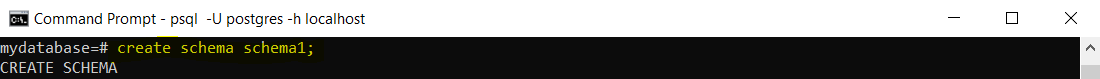 Create New Schema 