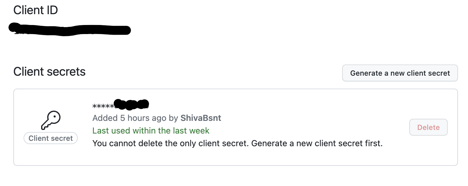 OAuth Credential